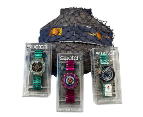 Swatch - A group of 16 wristwatches, including: Soup de Poisson (PWZ106); C-Monsta (SDZ101); Mind the Shark (SDK902); Cherry 