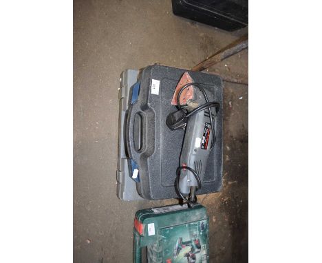 ELECTRIC SANDER, CORDLESS DRILL AND ONE OTHER DRILL (3)