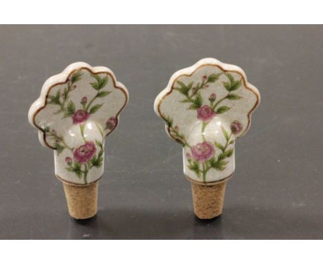 Two ceramic bottle stoppers