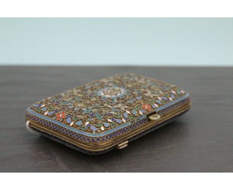 Hallmarked Russian Enamel cigarette case