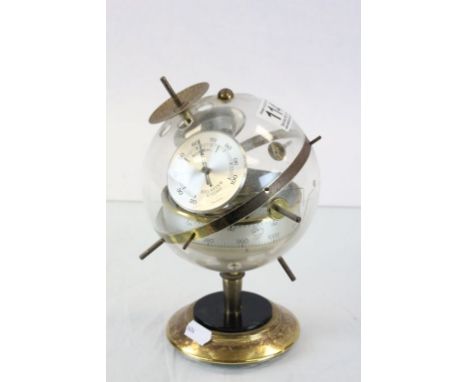 West German Huger Sputnik ES Weather Station incorporating Barometer, Thermometer and Hydrometer, circa 1960