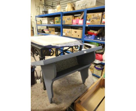 Painted pine wall shelf