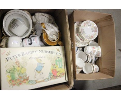 Wedgwood ' Lichfield ' Part Tea Service together with a Boxed Wedgwood Peter Rabbit Nursery Set, Various Wedgwood Thomas the 