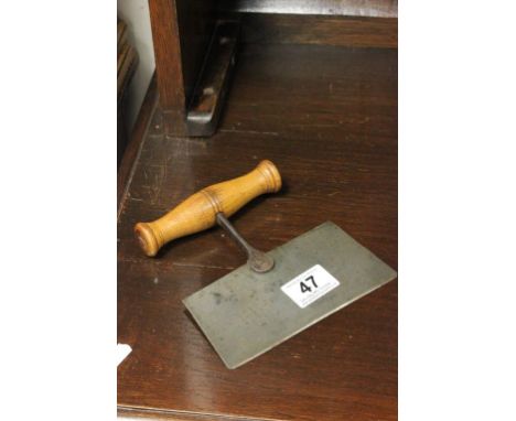 Vintage Herb Chopper with Turned Wooden Handle