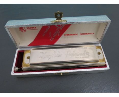 Cased Hohner Larry Adler Professional 12 Harmonica