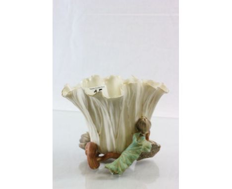 Vintage Royal Worcester Flower shaped vase with "Patent Metallic" mark to base & numbered 958