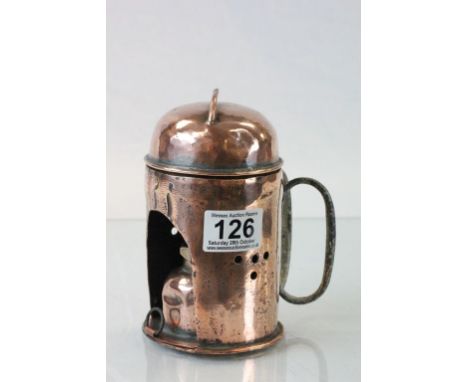 19th century French Copper Lamp