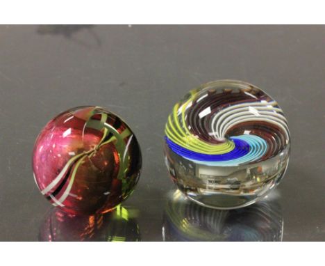 Two caithness style paper weights 