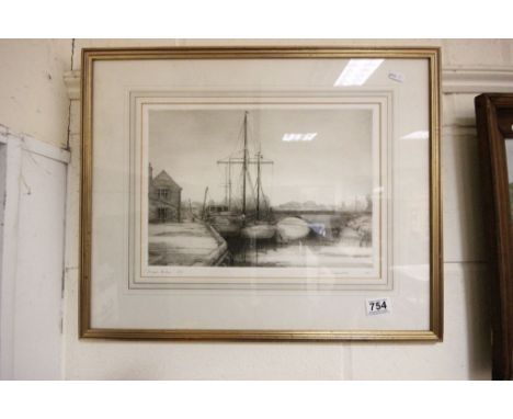 Aidan Kirkpatrick (1932 - 2014) - etching "Snape Bridge" Ltd Edition of 100, no. 18 signed in pencil to margin and dated 1986