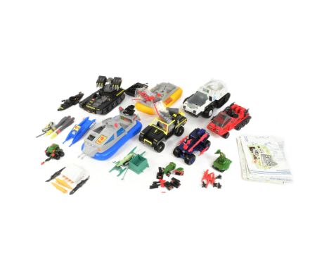 Action Force - a collection of vintage Hasbro GI Joe Action Force vehicle playsets to include; Q Force Stingray, SAS Force Si