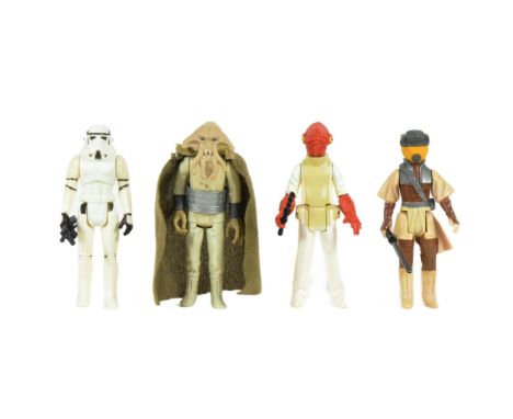 Star Wars - a collection of x4 original vintage Kenner / Palitoy made Star Wars action figures to include: Admiral Ackbar (LF