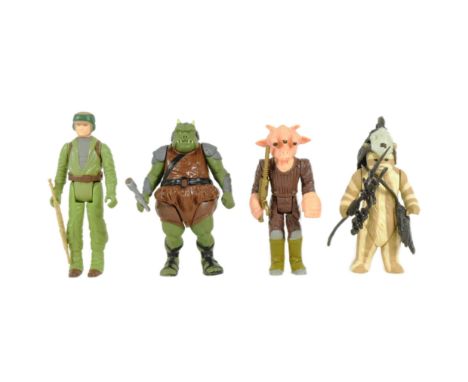 Star Wars - a collection of x4 original vintage Kenner / Palitoy made Star Wars action figures. Including: Chief Chirpa (LFL 