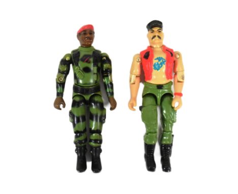 Action Force - x2 vintage 1980s (1983) Hasbro made Action Force / GI Joe action figures comprising Gaucho and Jammer. Both we