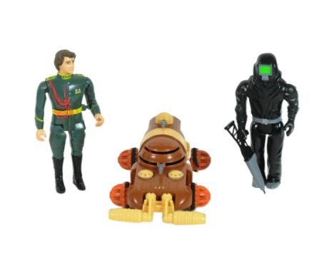 Dune - a collection of vintage 1980s LJN made Dune playset action figures comprising; Sardaukar Warrior with laser gun, Paul 