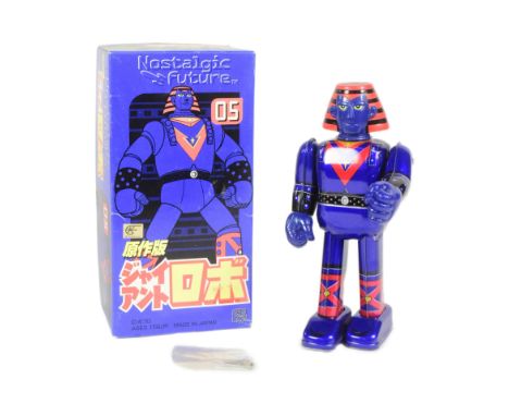 Tinplate Toys - a Japanese Medicom Toy, Nostalgic Future 05 Giant Robot. Featuring walking action and swinging arms, with ori