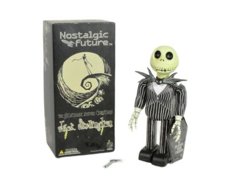 Tinplate Toys - a Japanese Medicom Toy, Nostalgic Future, Jack Skellington wind-up robot, from the classic film 'The Nightmar