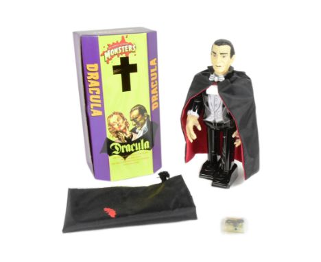 Tinplate Toys - a 1990s Japanese Universal Studios Monsters Dracula wind-up robot, by Mike Company. Tested, in excellent, wor