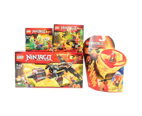 Lego - x4 factory sealed Lego Ninjago sets comprising; 70739 Airjitzu Kai Flyer, 70747 Boulder Blaster, 70752 Jungle Trap and