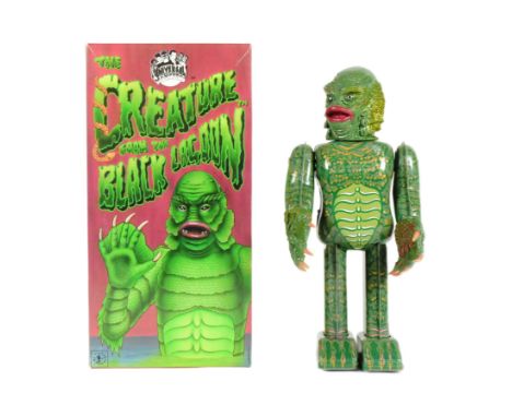 Tinplate Toys - a 1991 Japanese Universal Studios Monsters Creature From The Black Lagoon wind-up robot. Tested, in excellent