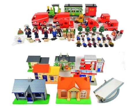 Postman Pat - a collection of Character Options Postman Pat playsets comprising of assorted buildings from Greendale Village,