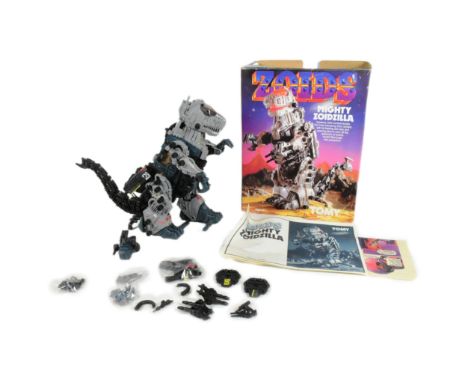 Zoids - a vintage 1980s Tomy made Zoids playset action figure ' Mighty Zoidzilla '. Housed in the original box with instructi