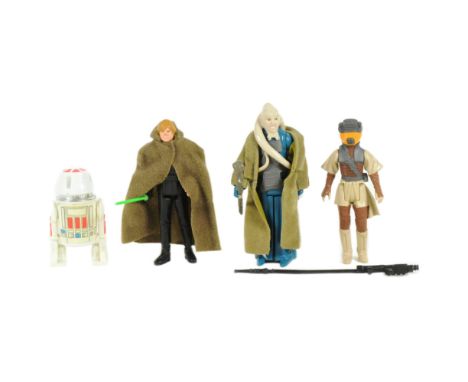 Star Wars - a collection of x3 original vintage Kenner / Palitoy made Star Wars action figures. Including: Luke Skywalker Jed