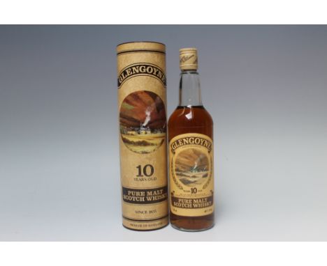 1 BOTTLE OF GLENGOYNE 10 YEAR OLD PURE MALT SCOTCH WHISKY, in original tube
Buyers - for shipping pricing on this lot, visit 