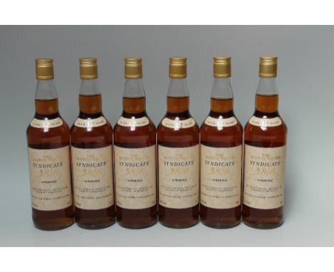 6 BOTTLES OF THE SCOTCH WHISKY SYNDICATE 58/6 12 YEAR OLD WHISKY
Buyers - for shipping pricing on this lot, visit www.cuttles