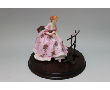 A ROYAL DOULTON LIMITED EDITION 'THE GENTLE ARTS' FIGURE 'TAPESTRY WEAVING', model HN3048, complete with box and certificate,