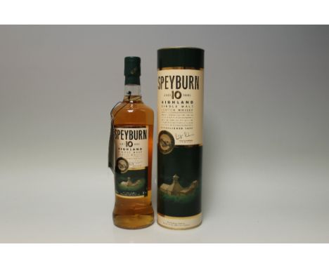 1 BOTTLE OF SPEYSIDE 10 YEARS OLD HIGHLAND SINGLE MALT SCOTCH WHISKY IN A PRESENTATION TIN
Buyers - for shipping pricing on t