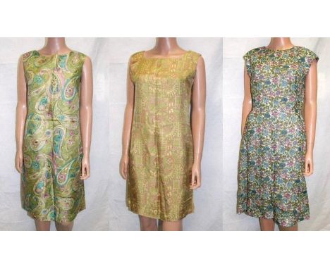 Ladies Vintage 60s Dresses incl. Banner, Marie Moore & unnamed with matching shawl (3) 