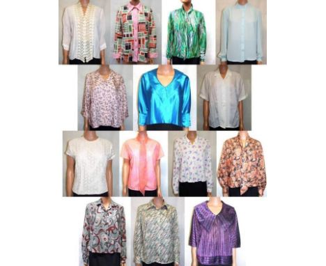 Ladies Vintage Blouses incl. Gold Label, Butte Knit, St Michael, J Oscar Sharpe, Windsmoor, etc. (14) 