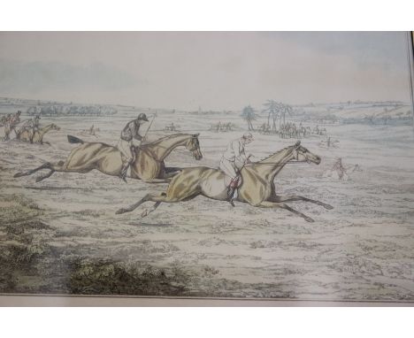 After Thomas Henry AlkenA set of four fox hunting printsColoured aquatints by Thomas Sutherland, London 1824Each plate c. 13.