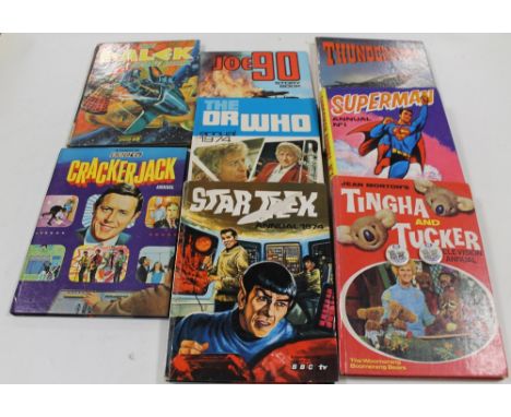 A SMALL COLLECTION OF 1960S AND 1970S CHILDREN'S ANNUALS to include 'Jean Morton's Tingha and Tucker Television Annual' with 
