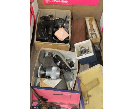 A QUANTITY OF WATCH MAKERS TOOLS, to include glass fitting tools, etc
