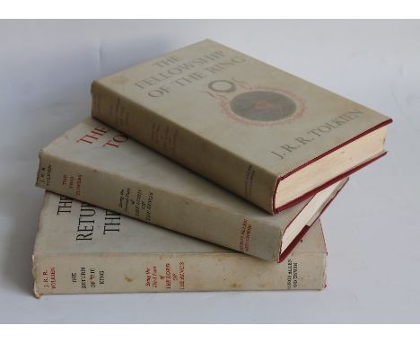 J.R.R. TOLKEIN - 'THE LORD OF THE RINGS' FIRST EDITION SET WITH DUSTJACKETS, published by George Allen & Unwin Ltd, 'The Fell