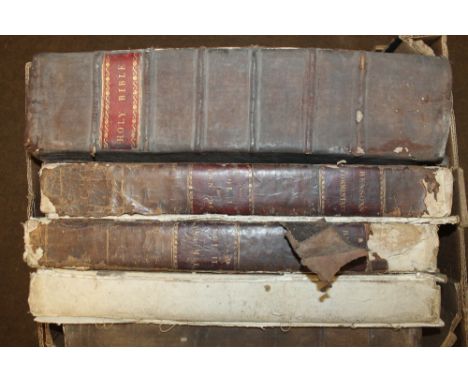 REV. JOSEPH BENSON - HOLY BIBLE, three volumes 1816 together with 'Holy Bible with a complete commentary......', Poole, Henry