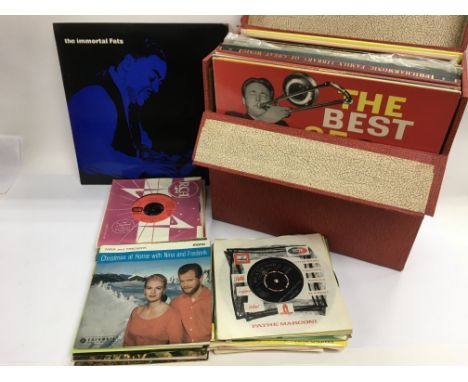 A collection of LPs and 7inch singles including some vintage jazz - NO RESERVE