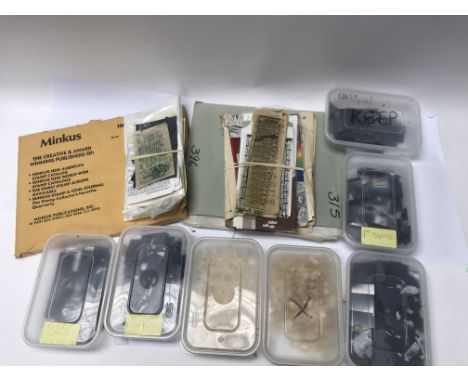 Two boxes containing various items including a collection of approximately 104 vintage pub beer mats, including Guinness, Bai