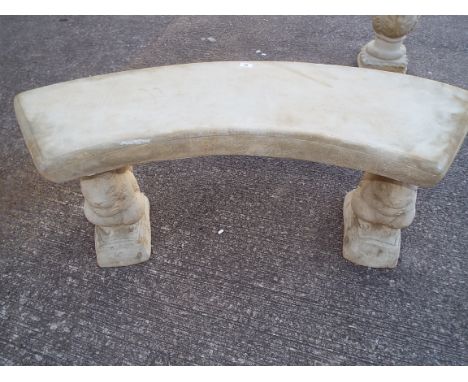 A squirrel bench with straight timber style seat (lot similar to illustration but has straight seat) Est £40 - £60