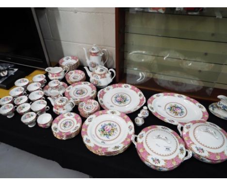 Royal Albert - sixty six pieces of Royal Albert dinner, tea and coffee wares in the Lady Carlyle pattern comprising plates, c