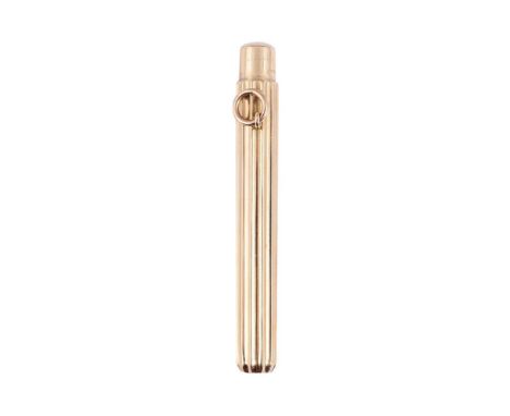 
	
		L &amp; C. HARDTMUTH PARIS, AN EARLY 20TH CENTURY FRENCH GOLD PROPELLING PENCIL 
		The striated gold barrel with a suspe