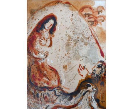 A lithograph after Marc Chagall, 35 x 24cm 