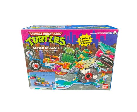An original 'Teenage Mutant Ninja Turtles' vehicle  'The Sewer Dragster' from 1988 play toy action figure range from Bandai P