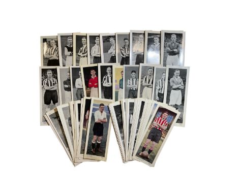 A fantastic collection of (x 88) 1920s 1930s Topical Times (long) football / soccer player trading / cigarette style 'large' 