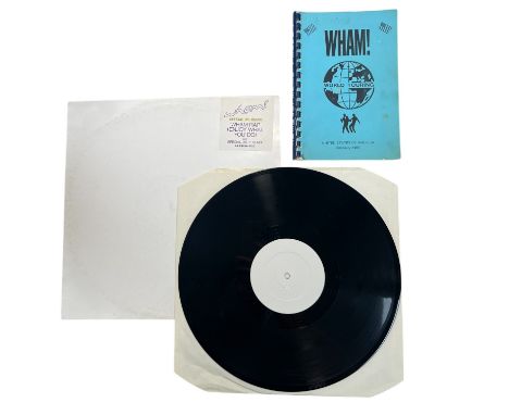 Two George Michael / WHAM! items including a special U.S. remix 12” of ‘Wham Rap, Enjoy What You Do’ DJ (promo vinyl record) 