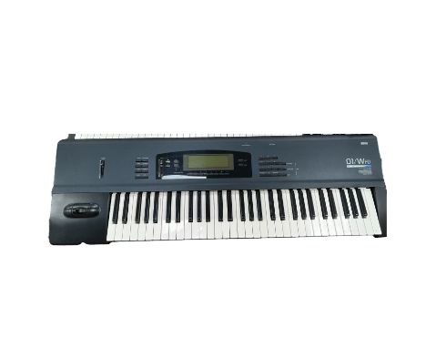 A Korg 01/WFD music workstation AI2 synthesis system with wave shaping variable digital filter multi digital effect 16 track 