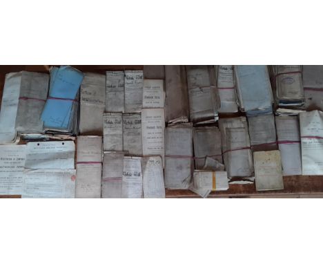 Indentures- Mainly drawn up by John Estill, Malton, Yorkshire to include High Court of Justice Kings Bench Division affidavit