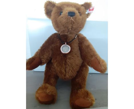 Steiff - a 2016 brown teddy bear no 664946 with original tags intact and box, 28cm high, together with a 2016 Teddyb Einstein