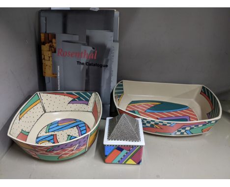 Rosenthal ceramics to include two studio line bowls by Dorothy Hafner, together with a catalogueLocation: 